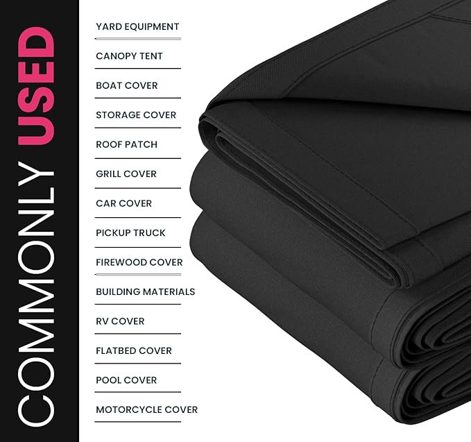 PROTARP Extreme Heavy Duty 20 OZ Water Resistant Canvas Tarp, UV Resistant Tarpaulin Cover with Rustproof Brass Grommets, Multipurpose for Canopy, Roof, Camping, Woodpile (Grey 5'X7')
