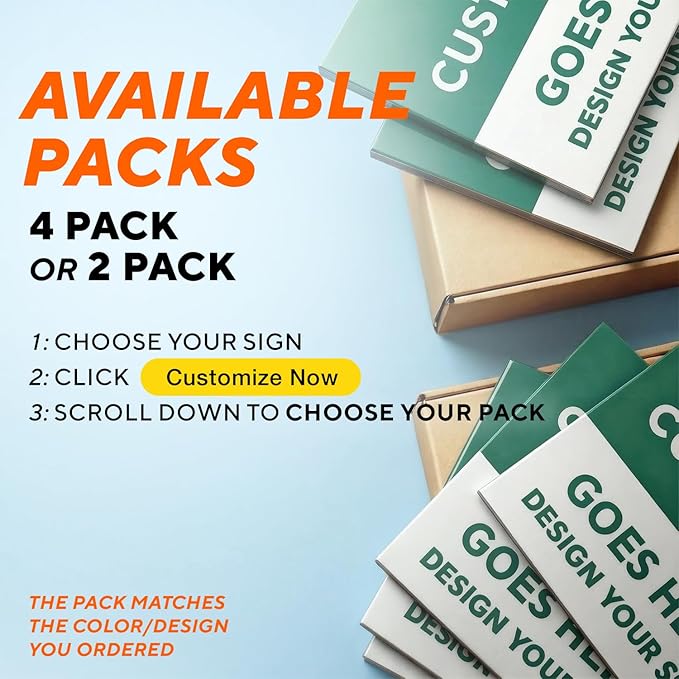 SPEEDYORDERS Custom Outdoor Metal Signs, Personalized Aluminum Signs, Customized Safety Signs, Metal Business Signs, Waterproof Outdoor Business Signs, White Aluminum (Green & White, 7x7 In)
