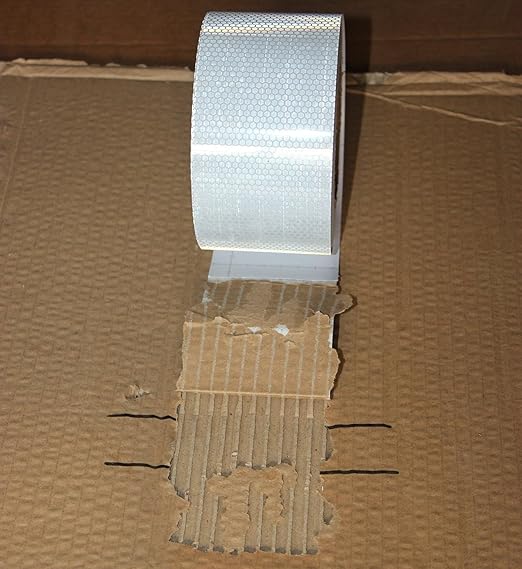 Industrial Non Fading Reflective Tape Silver 3 inch Wide, Outdoor Waterproof High Visibility Safety Adhesive Reflector Strips (66 feet)