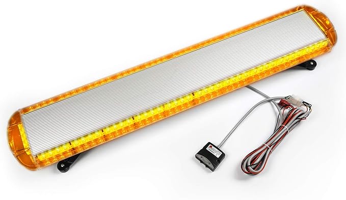 ASPL 47" 88 LED High Intensity Low Profile Roof Top Strobe Light Bar Emergency Warning Strobe Lights for Tow Truck Construction Vehicles (Amber)