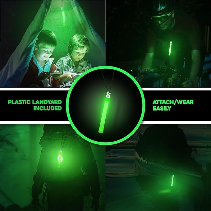 Be Ready - Industrial 12 Hour Illumination Emergency Safety Chemical Light Glow Sticks 12 Pack