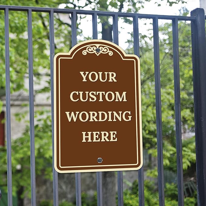 Custom Indoor/Outdoor Decorative Sign,Custom Personalized Sign, 12x18 Inches, ACM, Fade Resistant, Made in USA by Signs