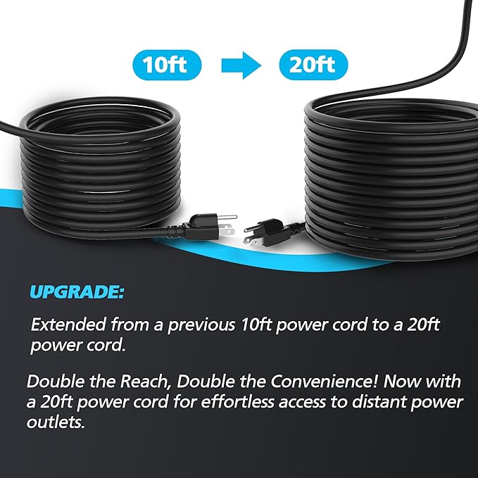 1/3 HP Automatic Submersible Water Pump, 2250GPH Sump Pump Portable Electric Utility Pump Removal for Pool Draining Basement Hot Tubs Garden Pool Cover Pond with 20ft Power Cord