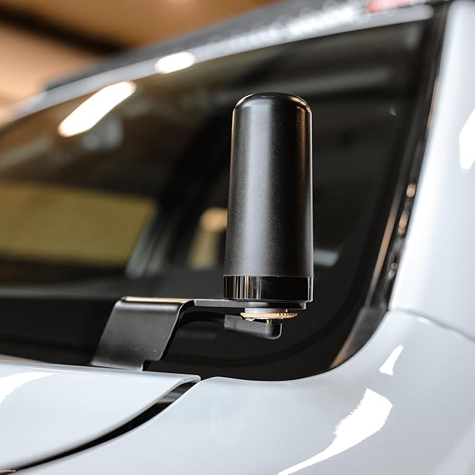 Midland MXTA25 3DB MicroMobile Compatible Gain Ghost Antenna - 3.5” Tall with 1.5” Base Diameter - Low Profile GMRS NMO Connection