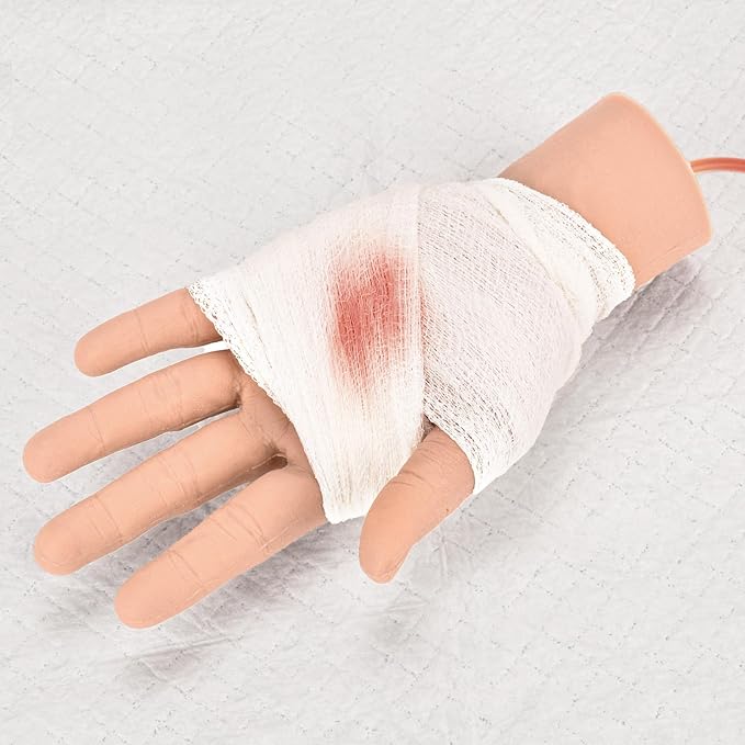 Hand Wound Packing Trainer Kit,GSW Through, Stop The Bleed Training, Bleed Control Kit for Medical Classes - Light