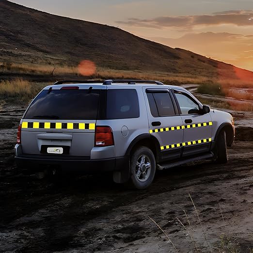 Reflective Tape 1 Inch x 68 Feet, Outdoor Waterproof Warning Conspicuity Reflector, Night Safety Sticker for Car Trailer