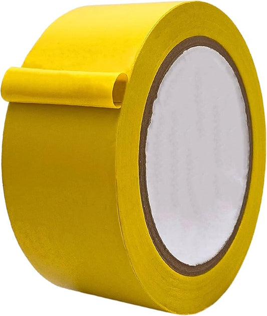 MAT Vinyl Marking Tape Yellow - 2 inch x 36 yds. for Safety Floor Marking (School Gym, Restaurants, Warehouse), Dance Floor Splicing, Pinstriping Cars & Boats