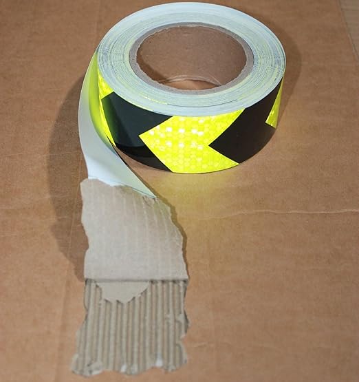 Industrial Reflective Tape 2 inch Wide for Cars, Outdoor Waterproof High Visibility Safety Warning Adhesive Strips (66 feet)