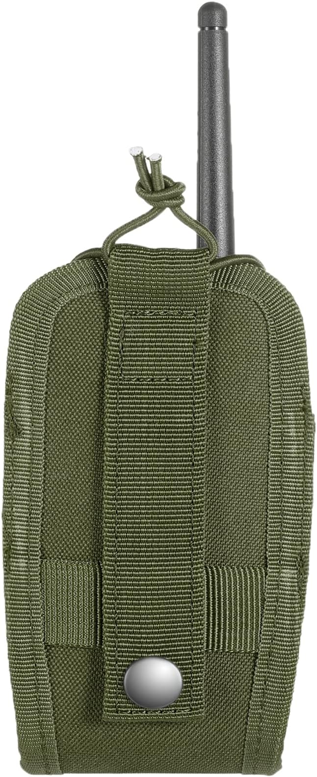Tactical Radio Holder Radio Holster Molle Radio Pouch Universal Radio Case Military Heavy Duty Radio Bag for Police Firefighter Two Ways Walkie Talkies Vest (Army green-small)