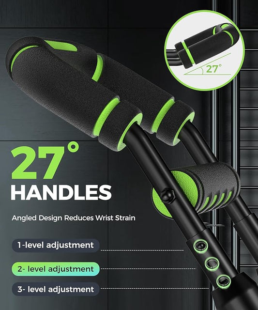 Twister Arm Trainer, Adjustable 5 Resistance Levels (40-130 lbs) Chest & Arm Workout Equipment for Men & Women, Ergonomic Home Gym Strength Trainer with Anti-Slip Handles & Carry Bag