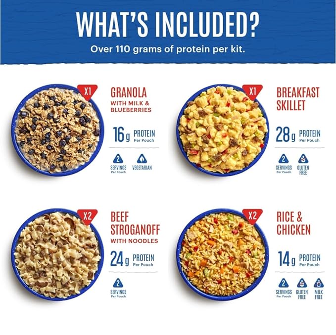 Mountain House Adventure Weekender Kit | Freeze Dried Camping & Backpacking Food | 12 Servings