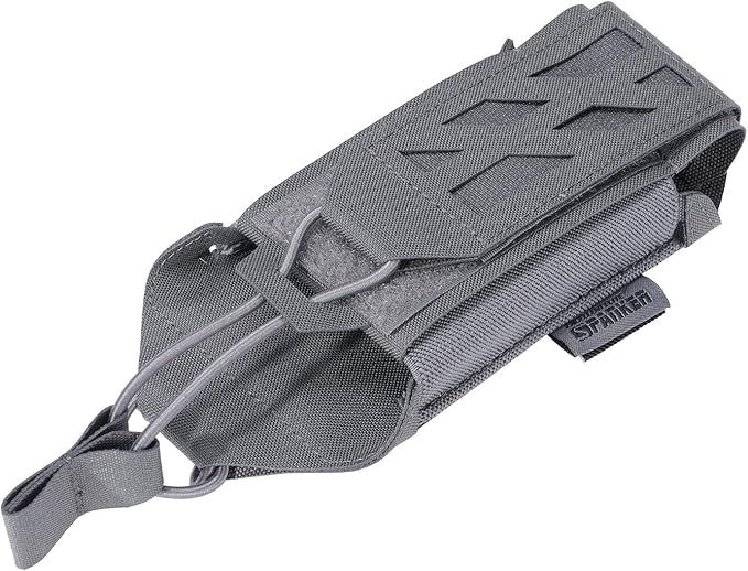EXCELLENT ELITE SPANKER Tactical Universal Radio Holster Holder Molle Radio Pouch Adjustable for Duty Belt,Vest for Two Ways Walkie Talkie