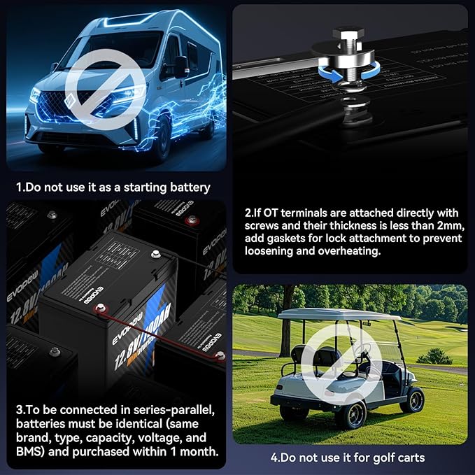 2 Pack 12V 100Ah Mini LiFePO4 Battery, Smaller than Group 24 Built in 100A BMS, 4000-15000 Deep Cycles, 10-year Lifetime Rechargable for RV, Trolling Motor, Solar, Camping, Marine, Home Energy Storage
