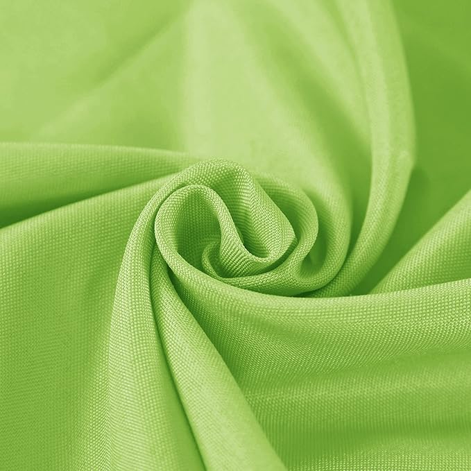 Fokitut 2 Pack Waterproof Round Tablecloth, 108 Inch, Stain Resistant and Wrinkle Polyester Table Cloth, Fabric Table Cover for Kitchen Dining, Wedding, Party, Holiday Dinner-Apple Green