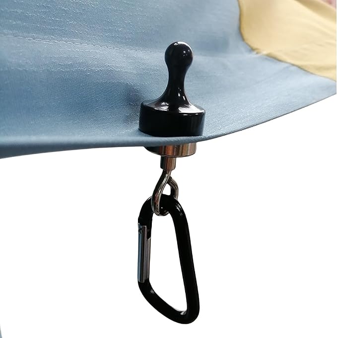 4Pack Camping tent Magnet,Magnetic Hooks for Canopy, Magnet Clip Hanger with Carabiner for Camping, Heavy Duty Earth Magnets, Cruise Hanging, Multifunctional Tent Canopy, Suitable Tents Swivel Snap