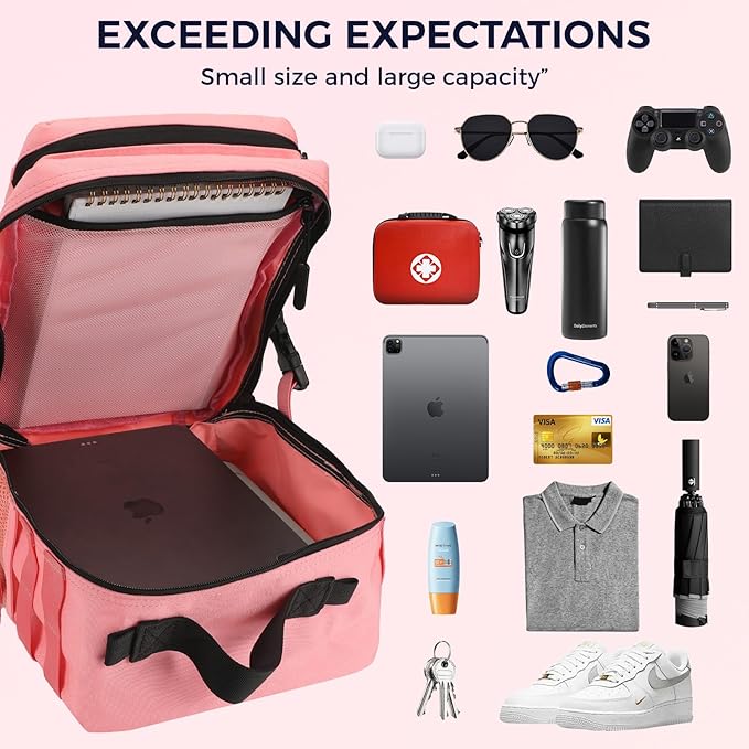 9L Mini Tactical Molle Backpack 9L Small Gym Bag Small Military Assault EDC Backpack for Men Women With Fishing,Hiking,Camping,Traveling,Yoga,Work(Pink)