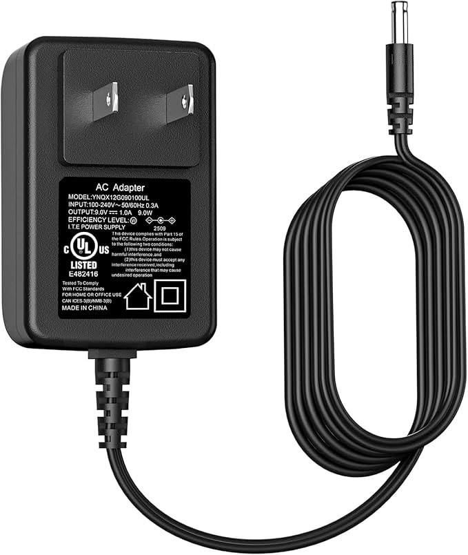 9V AC/DC Adapter Charger for Midland WR-120 WR120 WR120B WR-120B WR120EZ WR-120EZ Weather Radio Power Adapter for Midland WXAC103 WXAC104 D9300CEC Charger Power Supply Cord with UL Listed