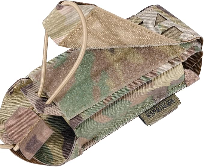 EXCELLENT ELITE SPANKER Tactical Universal Radio Holster Holder Molle Radio Pouch Adjustable for Duty Belt,Vest for Two Ways Walkie Talkie