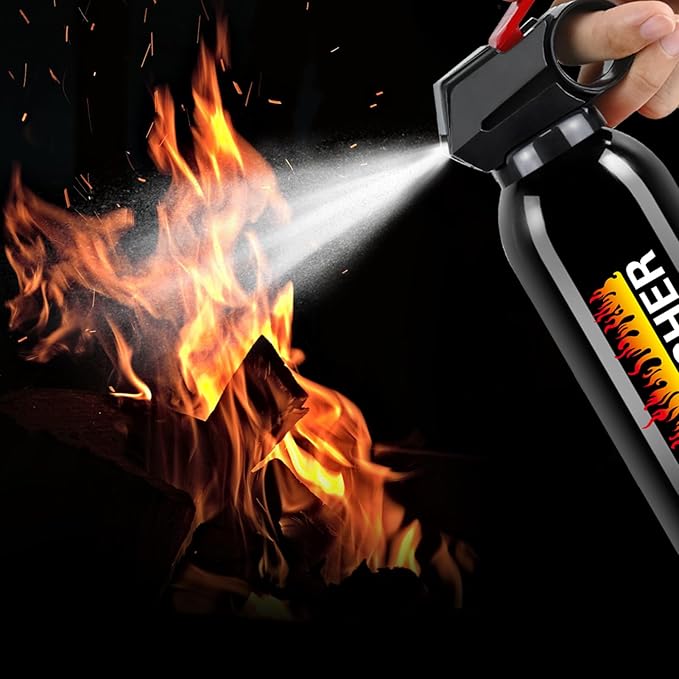 Fire Extinguisher for Home - Car Fire Extinguisher with Mount, Small A B C K Fire Extinguisher, Water-Based Fire Extinguishers for Car/House/Kitchen/Truck/Marine/Boat/Vehicle/utv/rv (6)