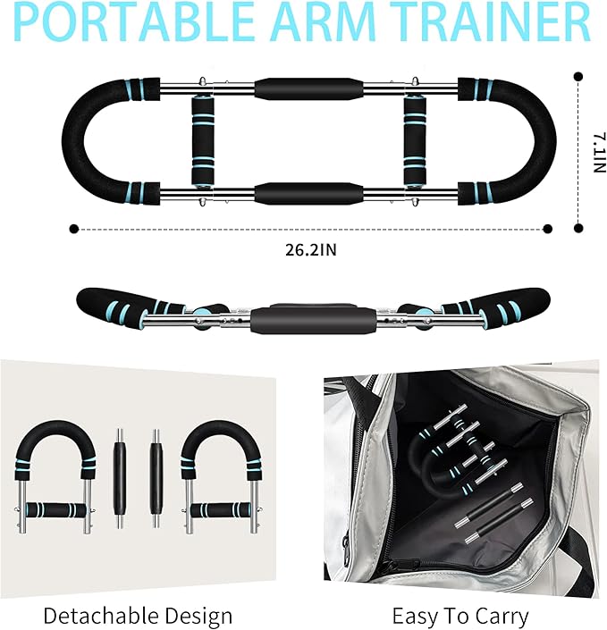 Twister Arm Trainer 40-90Lbs Adjustable Portable Chest Workout Equipment for Men & Women, Upper Body Strength Training Equipment at Home Workout