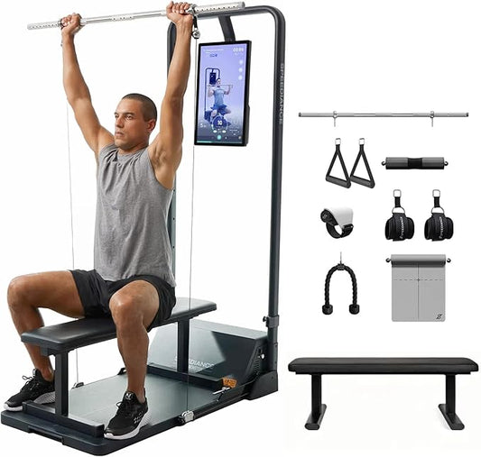 Speediance Gym Monster Smart Home Gym, Multifunctional Strength Training Machine, Smith Machine Power Cage Workout Station, Squat Rack Cable Machine, Full Body Fitness Equipment for Home Workout