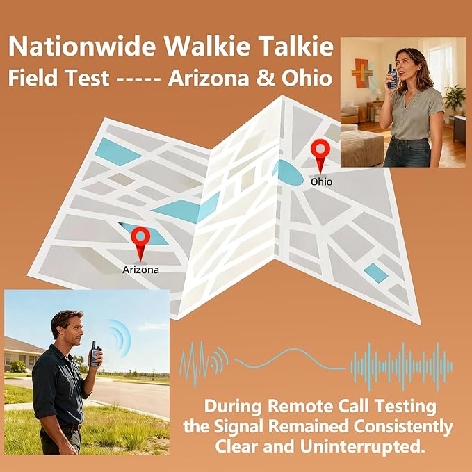 Lifetime Free Global Rapid Walkie Talkies Unlimited Range Nationwide PTT 4G LTE PoC Long Range Two Way Radio 5000 Miles Long Distance Radios for Family,Logistics,Construction (10 Pack with SIM)
