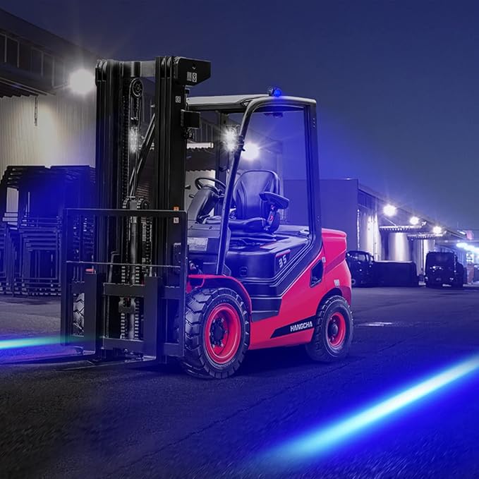 eTzone New LED Forklift Light Blue LED Straight Line Forklift Safety Light 10W DC 10-80V Warehouse Hazardous Area Warning Light