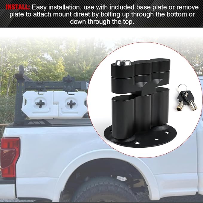 RX-LOX-PM Pack Mount Lock with Key – Compatible with Gasoline Pack, Storage Box, and Fuelpax Standard Pack – 1 Piece