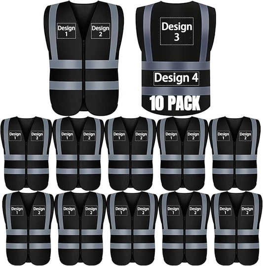 BeautyWill Custom Logo Safety Vest S,M,L,XL,2XL,3XL,4XL Personalized Safety Vest High Visibility Apparel