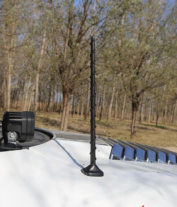 Antenna fits for Dodge Ram 1500 1990-2025 & Ford F150 1990-2025, 13 inches Spiril Rubber Antenna Replacement for Dodge RAM Truck Radio Accessories Enhanced Reception