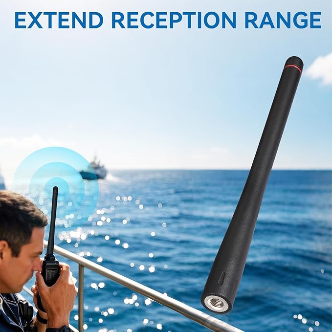Bingfu Handheld Marine VHF Radio Antenna VHF 136-174MHz Rubber Duck SMA Male Antenna for Standard Horizon HX210 HX870 HX890 HX300 HX380 HX40 HX280 HX290 HX370 Boat Handheld Floating VHF Two Way Radio