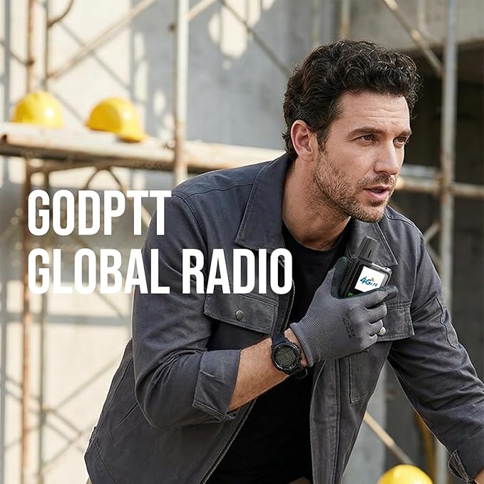 Global Rapid Walkie Talkies【Lifetime Free】, Unlimited Range 4G LTE PoC (Push-to-Talk Over Cellular) Radios, Nationwide PTT Two Way Radios, Long Distance for Family, Logistics, Company with SIM Card