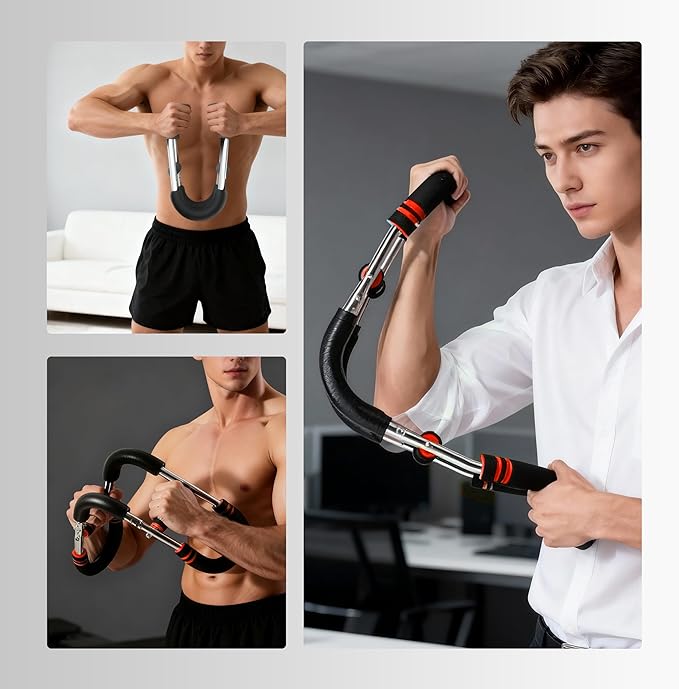 PROIRON Twister Arm Trainer, Adjustable Chest Workout Equipment, Arm Trainer for Men, Chest Trainer for Men, Shoulder Muscle Training, Portable Spring Resistance Home Fitness Equipment