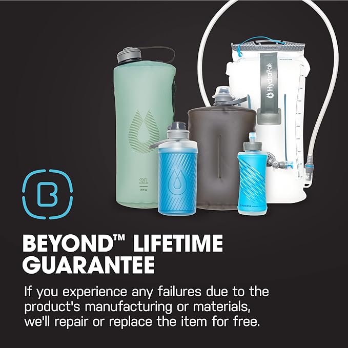 Hydrapak Pioneer - Collapsible Water Storage and Dispensing System (6L or 10L) - BPA & PVC Free Camping Hydration Bladder/Reservoir and Sleeve, Black