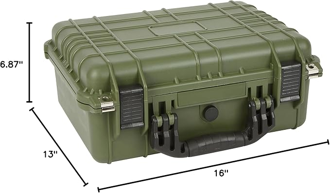 Strongway 16in. Plastic Waterproof Storage Case, Green, Model# MJ-5018_GRN