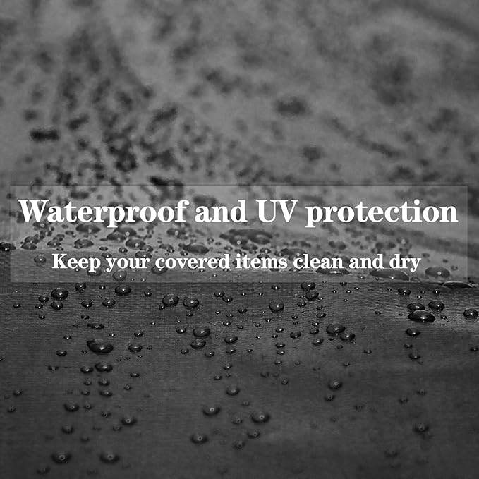 Tarp Heay Duty Waterproof 10x10ft,Black Tarp Cover Plastic Poly Tarpaulin for Outdoor Cover,Emergency Rain,Roof, Pool, Boat,Camping - Multipurpose with 12Mil Thickness