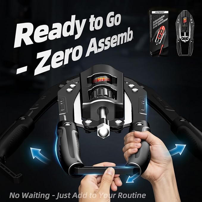 EAST MOUNT Twister Arm Exerciser - Adjustable 22-440lbs Hydraulic Power, Home Chest Expander, Shoulder Muscle Training Fitness Equipment, Arm Enhanced Exercise Strengthener