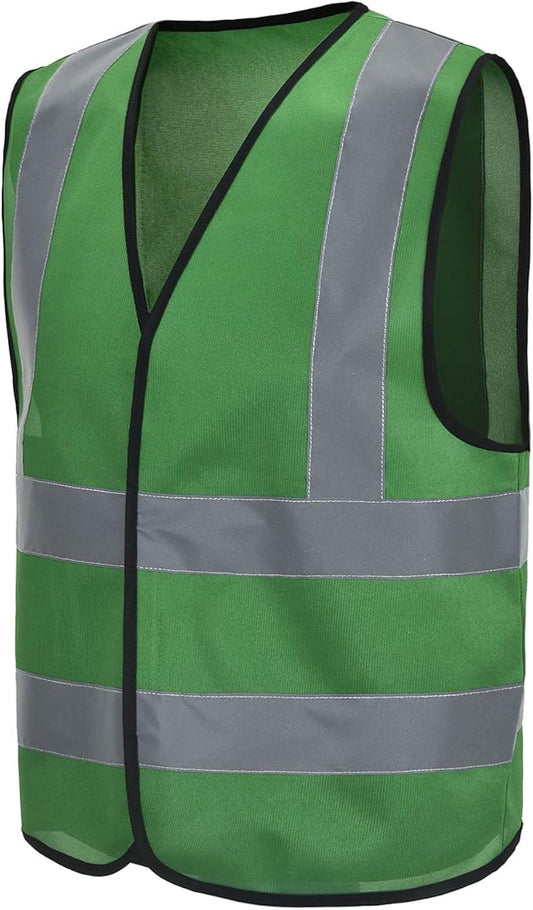 AYKRM 12 colour High visibility viz vest hi vis viz reflective work construction safety vest (XS-8XL)