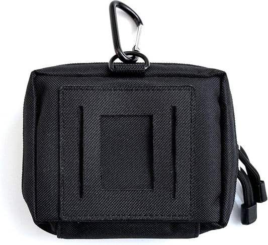 Overdose Emergency Response Kit Belt Pouch | Compact Canvas for Naloxone Kits & First Aid Supplies | Secure Zipper Closure with Carabiner | For Home, Workspaces, Fleet Vehicles - 5"x4.5"x2"