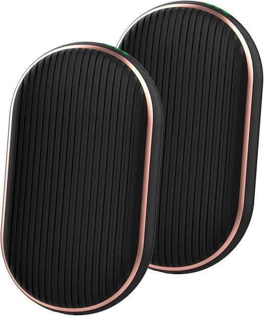 Handy Heater Hand Warmers Ultra - Rechargeable & Cordless with 3 Heat Settings - Portable, Battery Powered, Lightweight - Up To 7 Hours of Run Time Per Warmer - Cold Weather & Camping Hand Heater