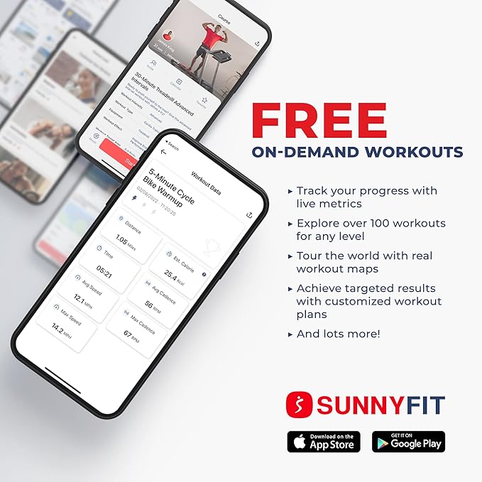 Sunny Health & Fitness Elliptical Cross Trainer Exercise Machine, Cardio Equipment for Home Gym with Pulse Sensor Grips, 24 Pre-Built Workouts, 16 Resistance Level Max 330Lbs, SunnyFit App Optional