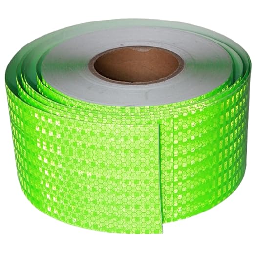 Green Reflective Tape Outdoor Waterproof 4 inch Wide for Truck, High Visibility Safety Warning Adhesive Stickers Strips (166 feet)