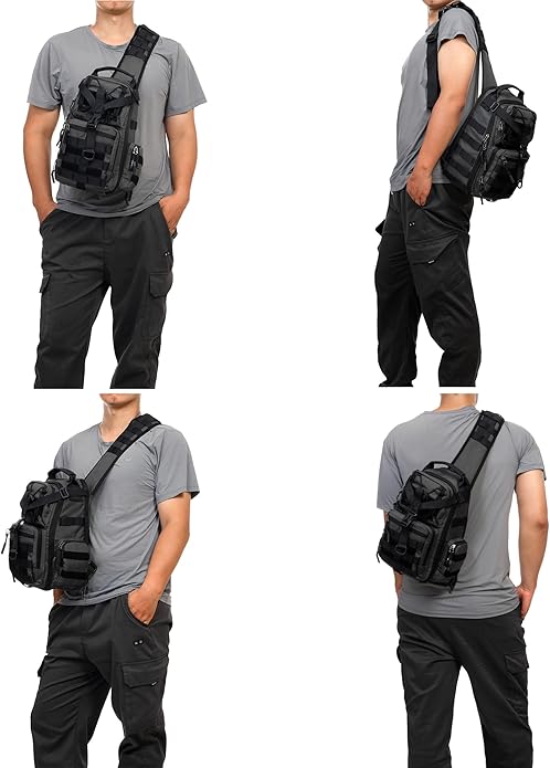 NICGID Tactical Military Backpack Daypack Molle Army Assault Pack Bug Out Bag Travel Fishing Hiking Trekking Rucksack