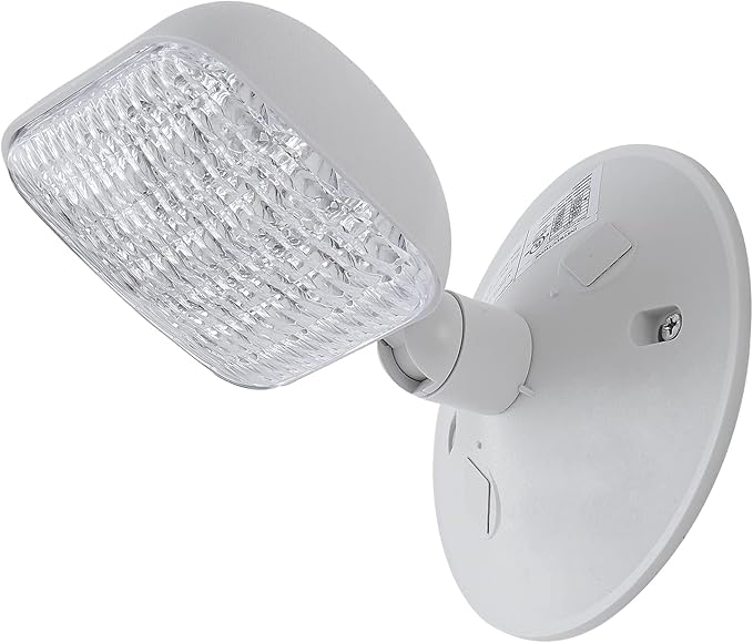TANLUX Emergency Remote Head Lighting, 1 Pack Single Head Emergency Light, UL Listed, Multi Voltage 3.6 to 24 Volt Input, 3 Watts, 180 Lumen, White