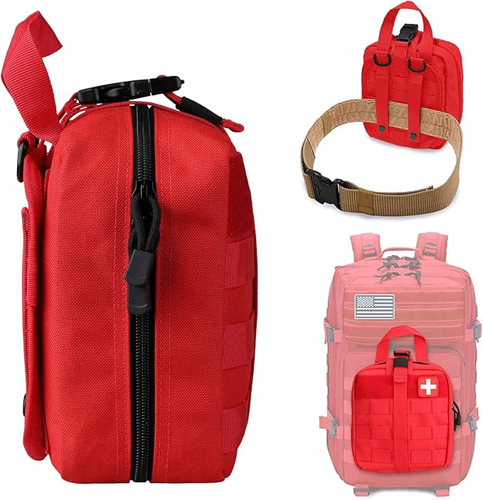 LIVANS 1000D First Aid Bag Empty Medical Ifak Pouch Molle EMT Pouches Rip-Away Tactical Military Trauma Emergency Medic Bag