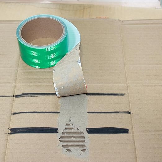 Green Non Fading Reflective Tape Outdoor Waterproof 2 inch Wide for Truck, High Visibility Safety Adhesive Stickers Strips (10 feet)
