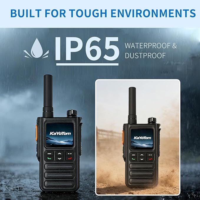 Lifetime Free Rapid GPS Unlimited Range Global Walkie Talkies – Long Range Two Way Radio, IP65 Waterproof, AI Noise Cancellation for Nationwide Outdoor, Logistics, Road Trips & Family (5-Pack)
