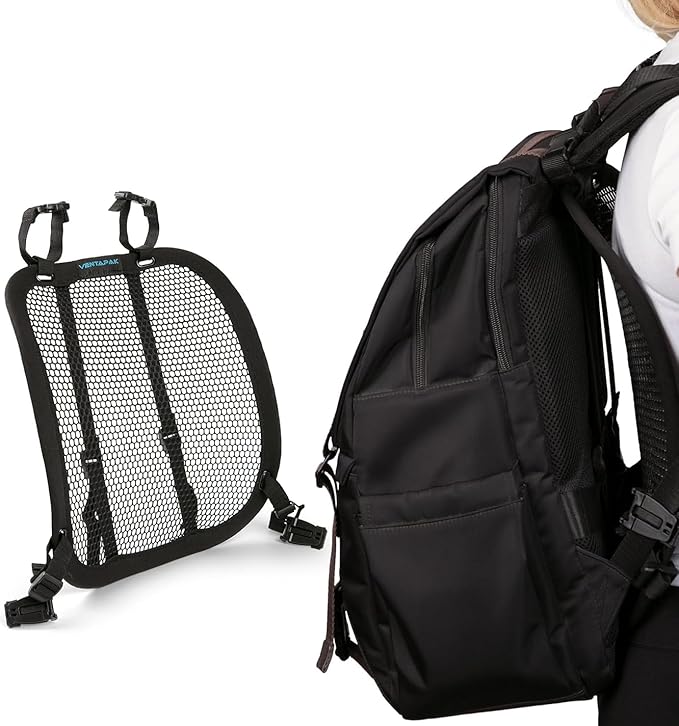 VentaPak Lightweight Ventilation Backpack Spacer - Smaller Support Ventilation Frame for Hiking & Biking Backpacks Small Size 5'6" Torso or Under, Airflow & Reduced Sweat