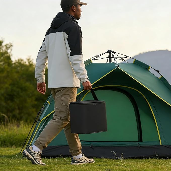 SIRUITON Mini Fuel Cylinder Storage Bag, Refillable Propane cylinder 1 LB Tank Cover, Small Propane Tanks Bag, 600D Oxford Fabric, fuel keg refillable propane tank Bag, for Outdoor Camping, cooking