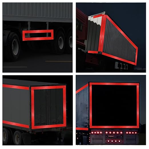 Reflective Tape, 2 Inch x 30 Feet - High Intensity - Red Reflective Safety Tape Waterproof Conspicuity for Trailer Reflector Trucks Bikes Baby Strollers Helmets